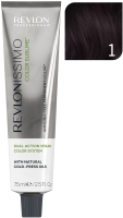 Крем-краска для волос Revlon Professional Revlonissimo Color Sublime Vegan тон 1 (75мл) - 
