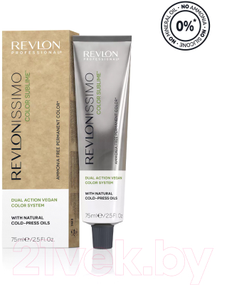 Крем-краска для волос Revlon Professional Revlonissimo Color Sublime Vegan тон 8.21 (75мл)