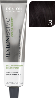 Крем-краска для волос Revlon Professional Revlonissimo Color Sublime Vegan тон 3 (75мл) - 