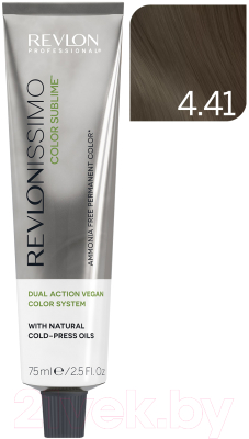 Крем-краска для волос Revlon Professional Revlonissimo Color Sublime Vegan тон 4.41 (75мл)
