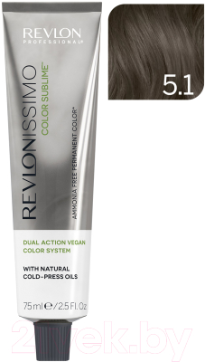 Крем-краска для волос Revlon Professional Revlonissimo Color Sublime Vegan тон 5.1 (75мл)