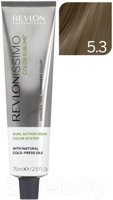 Крем-краска для волос Revlon Professional Revlonissimo Color Sublime Vegan тон 5.3 (75мл)