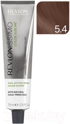 Крем-краска для волос Revlon Professional Revlonissimo Color Sublime Vegan тон 5.4 (75мл)
