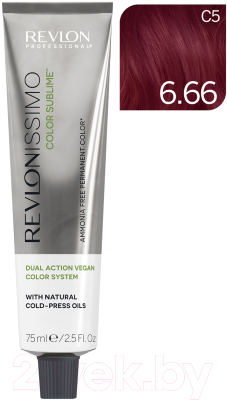 Крем-краска для волос Revlon Professional Revlonissimo Color Sublime Vegan тон 6.66 (75мл)