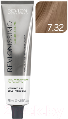 Крем-краска для волос Revlon Professional Revlonissimo Color Sublime Vegan тон 7.32 (75мл)