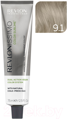 Крем-краска для волос Revlon Professional Revlonissimo Color Sublime Vegan тон 9.1 (75мл)