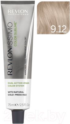 Крем-краска для волос Revlon Professional Revlonissimo Color Sublime Vegan тон 9.12 (75мл)