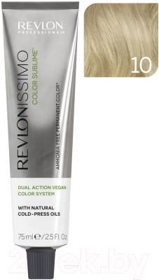 Крем-краска для волос Revlon Professional Revlonissimo Color Sublime Vegan тон 10 (75мл)