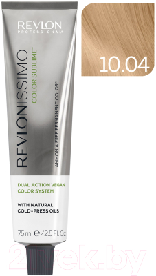 Крем-краска для волос Revlon Professional Revlonissimo Color Sublime Vegan тон 10.04 (75мл)