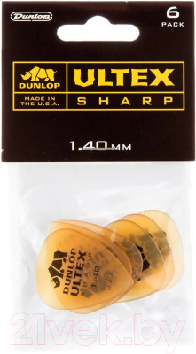 Набор медиаторов Dunlop Manufacturing 433P1.40 Ultex Sharp 1.40