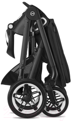 Детская прогулочная коляска Cybex Talos S Lux BLK с дождевиком (Moon Black)