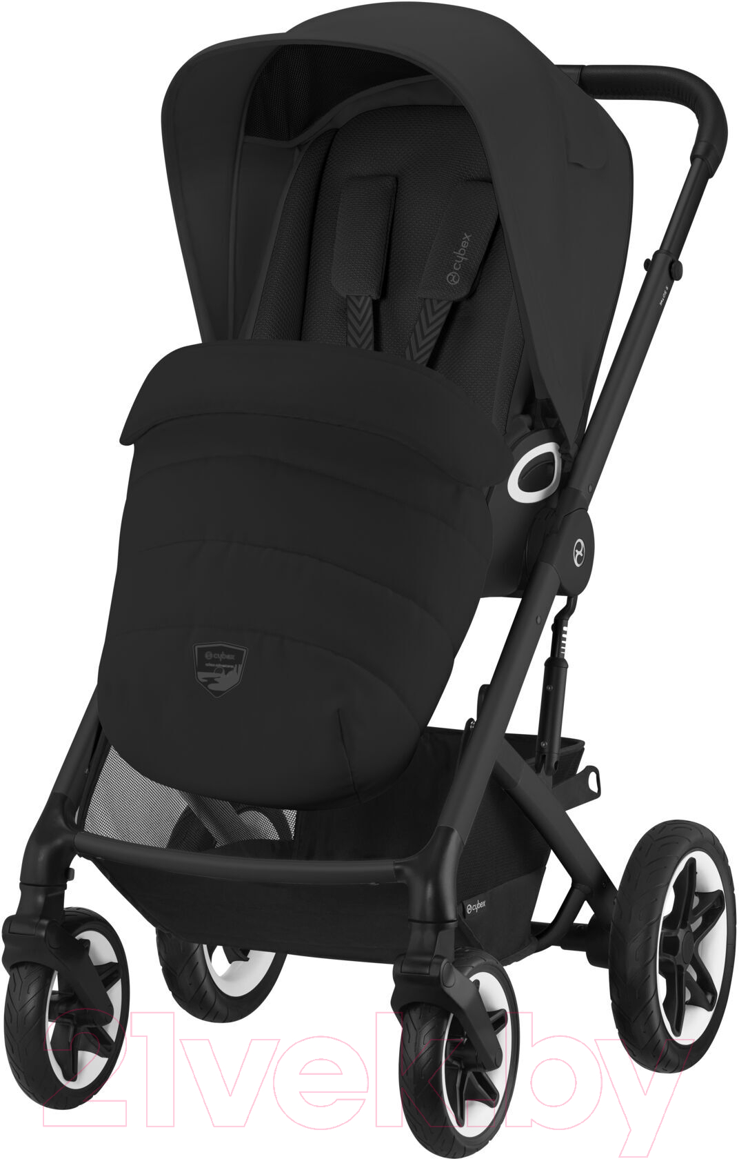 Детская прогулочная коляска Cybex Talos S Lux BLK с дождевиком