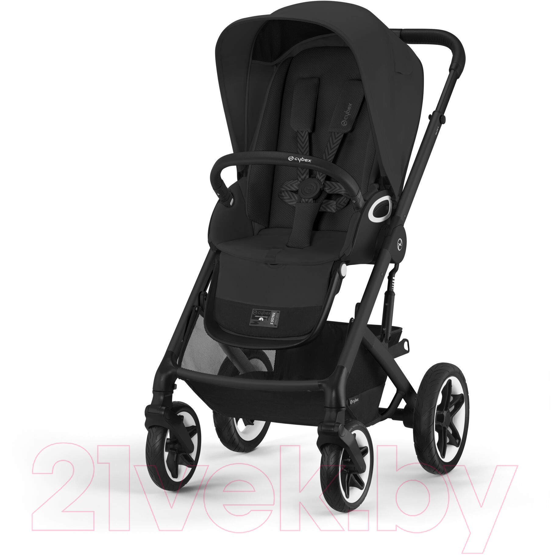 Детская прогулочная коляска Cybex Talos S Lux BLK с дождевиком