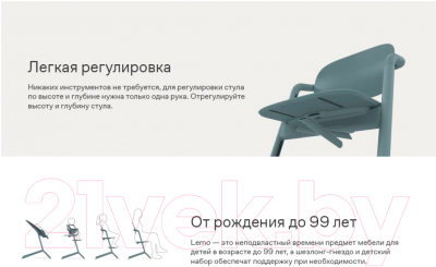 Изображение товара Стульчик для кормления Cybex Lemo 4 в 1 Set (Suede Grey)