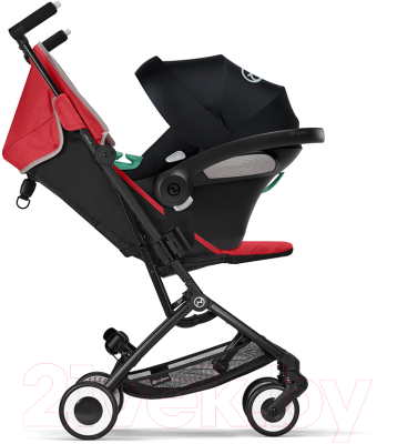 Детская прогулочная коляска Cybex Libelle с дождевиком (Hibiscus Red)