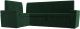 Уголок кухонный мягкий Лига Диванов Деметра левый / 114317L (велюр зеленый) - 
