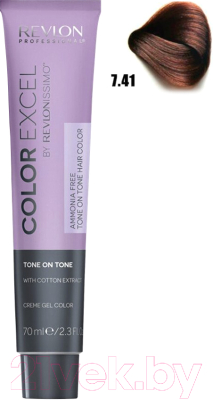 Крем-краска для волос Revlon Professional Color Excel 7.41 (70мл, светлый орех)