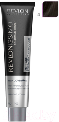 Крем-краска для волос Revlon Professional Revlonissimo Colorsmetique High Coverage тон 4 (60мл)