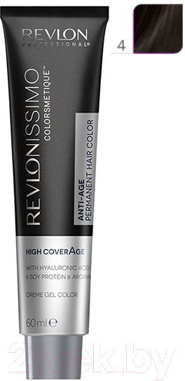 Крем-краска для волос Revlon Professional Revlonissimo Colorsmetique High Coverage тон 4