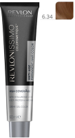 Крем-краска для волос Revlon Professional Revlonissimo Colorsmetique High Coverage тон 6.34 (60мл) - 