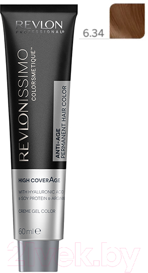 Крем-краска для волос Revlon Professional Revlonissimo Colorsmetique High Coverage тон 6.34