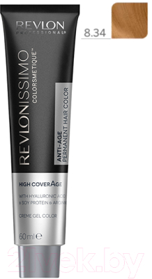 Крем-краска для волос Revlon Professional Revlonissimo Colorsmetique High Coverage тон 8.34 (60мл)