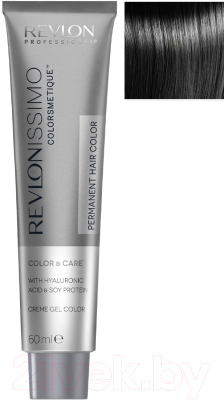 Крем-краска для волос Revlon Professional Revlonissimo Colorsmetique 2.10 (60мл, черный насыщенно пепельный)