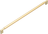 Ручка для мебели Cebi A1243 Smooth PC35 (480мм, матовое золото полимер) - 