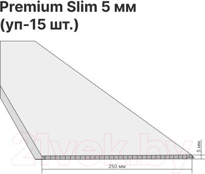 Панель ПВХ STELLA Slim Premium Узор 669/1 Белладжио (2600x250x5мм)