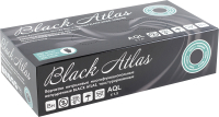 Перчатки одноразовые Black Atlas Нитриловые неопудренные (S, 200шт, черный) - 