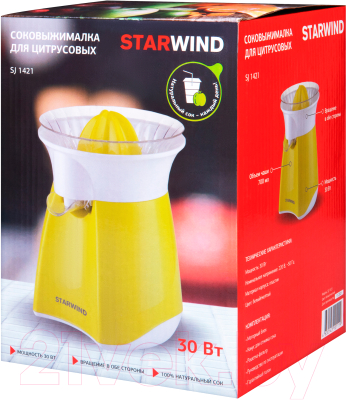 Изображение товара Соковыжималка электрическая StarWind SJ1421 (желтый)