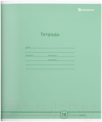 Набор тетрадей Schoolformat ТШЛ18-ПЗЛ-НМП (20шт, пастельный зеленый)