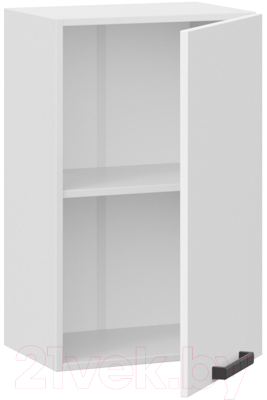 Шкаф навесной для кухни ТриЯ Детройт 1В45 исп.2 (белый/белый глянец)