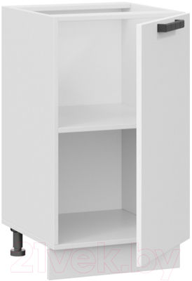Шкаф-стол кухонный ТриЯ Детройт 1Н45 исп.2 (белый/белый глянец)