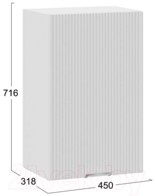 Шкаф навесной для кухни ТриЯ Кимберли 1В45 (белый/сноу)