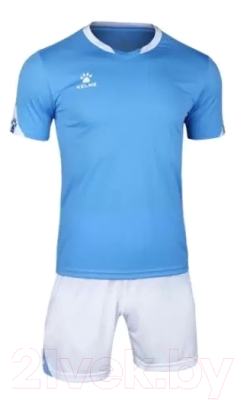 Футбольная форма Kelme Short Sleeve Football Uniform / 3801099-476 (3XL, голубой)