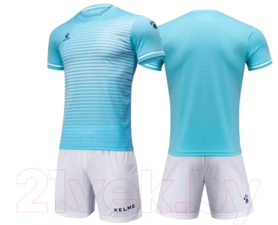 Футбольная форма Kelme Short Sleeve Football Uniform / 3801169-449 (XS, голубой)