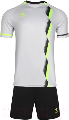 Футбольная форма Kelme Short Sleeve Football Uniform / 8151ZB1002-202 (M, серый/черный)