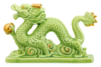 Статуэтка Elan Gallery Китайский дракон / 330877 (зеленый/золото) - 