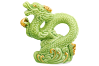Статуэтка Elan Gallery Китайский дракон / 330879 (зеленый/золото) - 