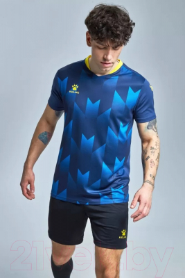 Футбольная форма Kelme Short-Sleeved Football Suit / 8251ZB1003-416 (4XL, темно-синий/черный)