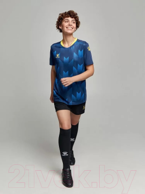 Футбольная форма Kelme Short-Sleeved Football Suit / 8251ZB1003-416 (4XL, темно-синий/черный)