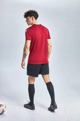 Футбольная форма Kelme Short-Sleeved Football Suit / 8251ZB1003-603 (4XL, красный/черный)
