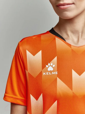 Футбольная форма Kelme Short-Sleeved Football Suit / 8251ZB1003-907 (4XL, оранжевый/черный)