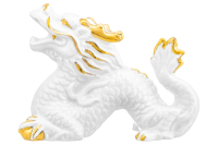Статуэтка Elan Gallery Китайский дракон / 330880 (белый/золото) - 