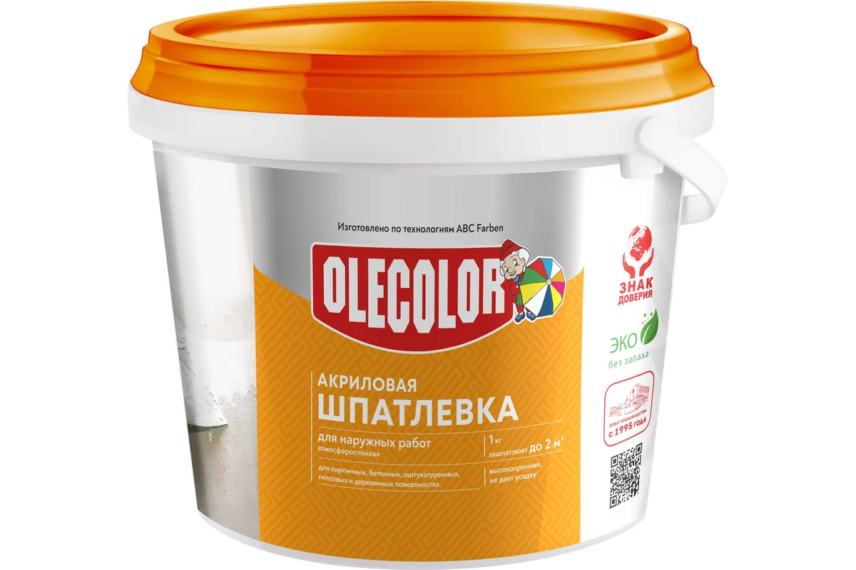 Шпатлевка Olecolor Для наружных работ (3кг)