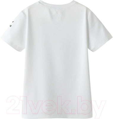 Футболка спортивная детская Kelme Children's Crew Neck T-shirt / 8151TX3002-100 (р.120, белый)