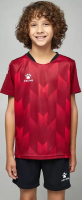Футбольная форма Kelme Short-Sleeved Football Suit / 8251ZB3003-603 (р.120, красный/черный) - 