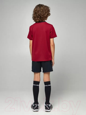 Футбольная форма Kelme Short-Sleeved Football Suit / 8251ZB3003-603 (р.130, красный/черный)