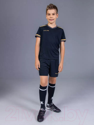 Футбольная форма Kelme Short Sleeve Football Suit / 3873001-037 (р. 140, черный)